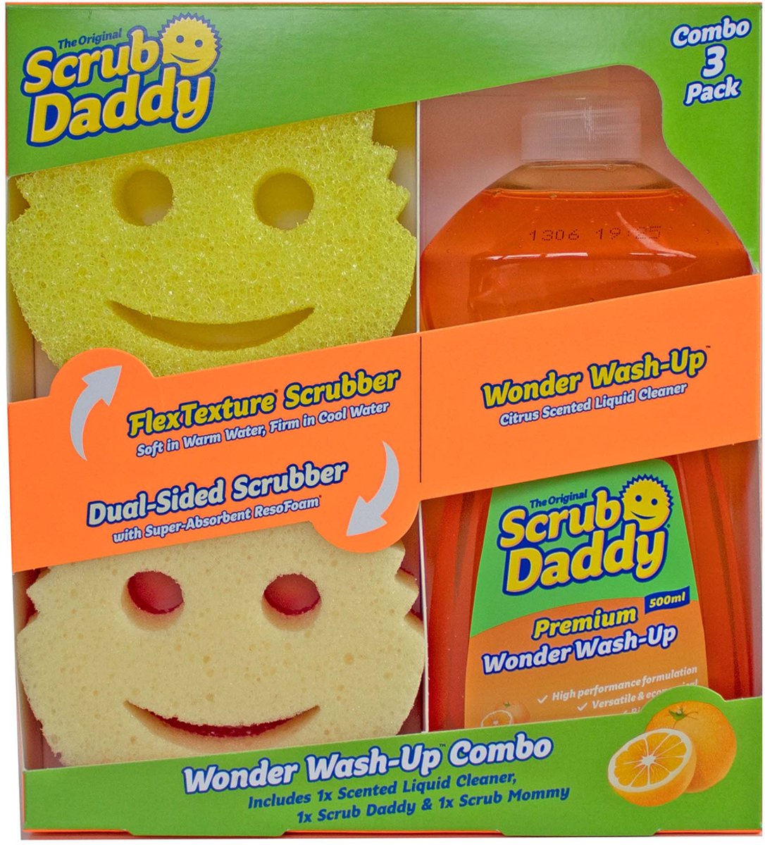 Scrub Daddy, erschwingliches Kombi-3er-Pack – Reinigungsset