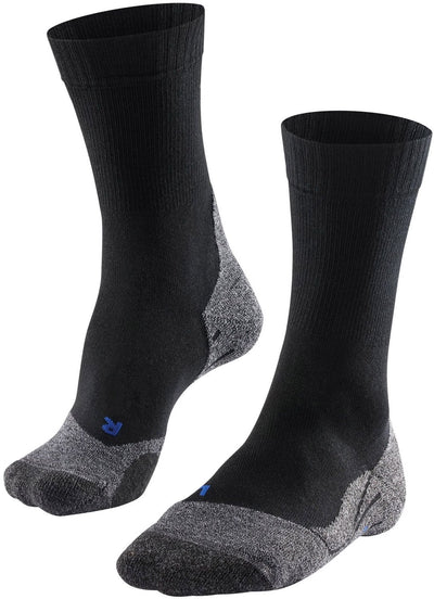 Falke TK2 Cool Anti-Blister Wandersocken aus dickem Lyocell-Funktionsmaterial Herren Schwarz - Größe 46-48
