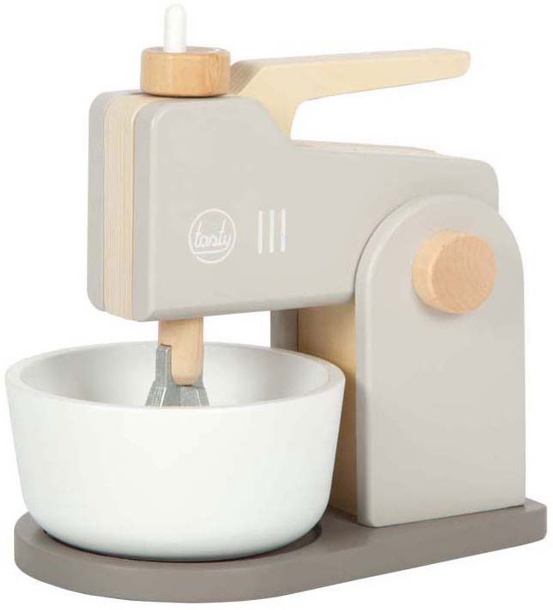 Kleiner Fuß - Holzmixer Spielset grau lecker