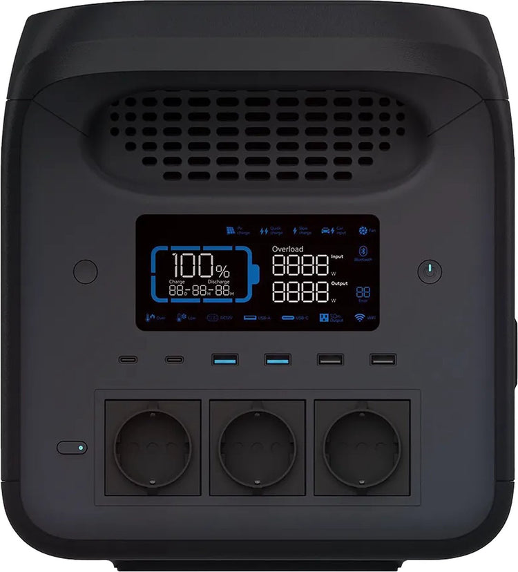 Mestic Kraftwerk MPS-1800 – Nennleistung: 1800 W – Lifepo4-Batterie – Kapazität: 1226 WH