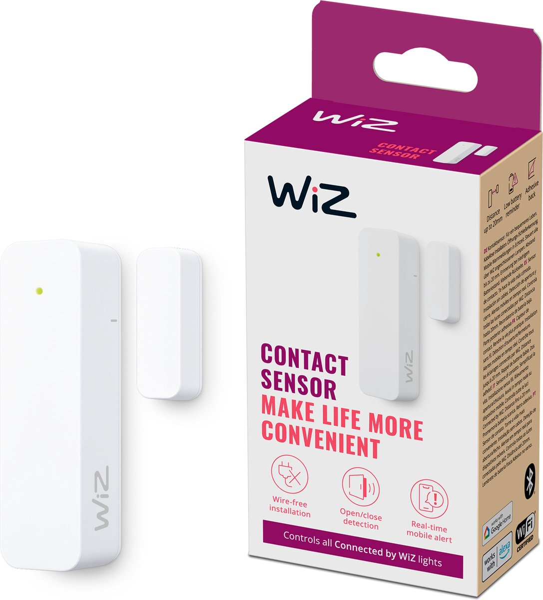 Wiz-Kontaktsensor – Heimüberwachung – direkte Benachrichtigungen über die App