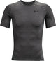 Under Armour UA HG Armour Comp SS Herren-Sportshirt – Grau – Schwarz