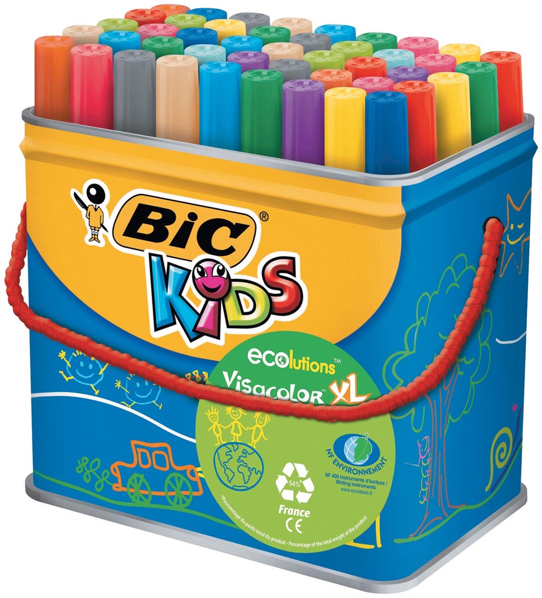BIC Kids Visacolor XL, 48st.
