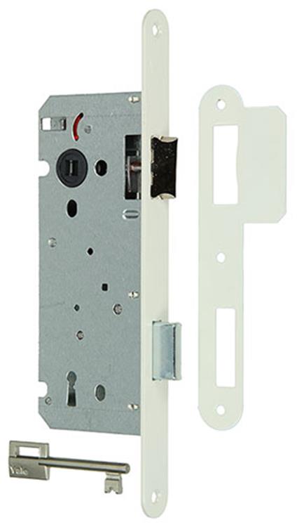 Yale 1019599 – 1 Einsteckschloss weiß a1353bb 50 mm | 1 Stk