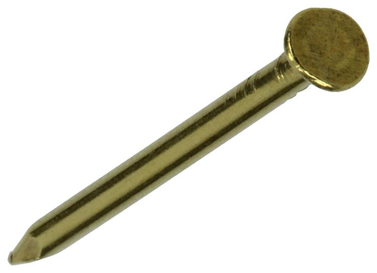 Mack 1017164 - Nagel Flachkopf Messing 20 gr1,6 x 25 mm | 10 Stück