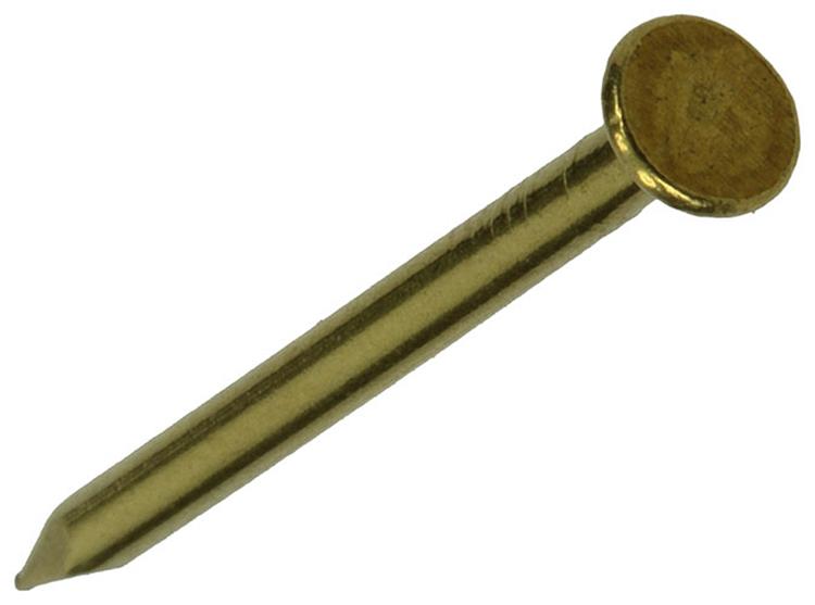 Mack 1017165 - Nagel Flachkopf Messing 20 gr2,0 x 30 mm | 10 Stück