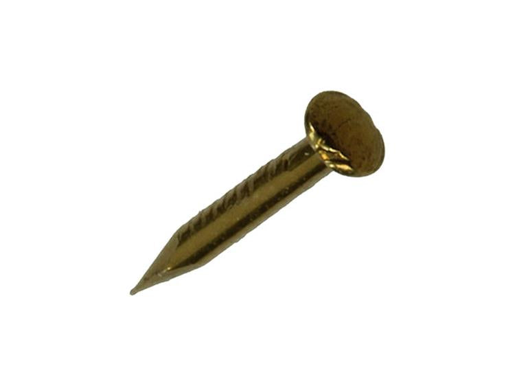 Mack 1017166 – Nagel konvexer Kopf Messing 20 gr 1,0 x 10 mm | 10 Stück