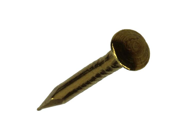 Mack 1017167 - Nagel konvexer Kopf Messing 20 gr 1,2 x 12 mm | 10 Stück