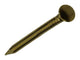 Mack 1017168 – Nagel konvexer Kopf Messing 20 gr 1,2 x 20 mm | 10 Stück