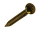 Mack 1017172 - Nagel konvexer Kopf Messing 20 gr 1,8 x 18 mm | 10 Stück