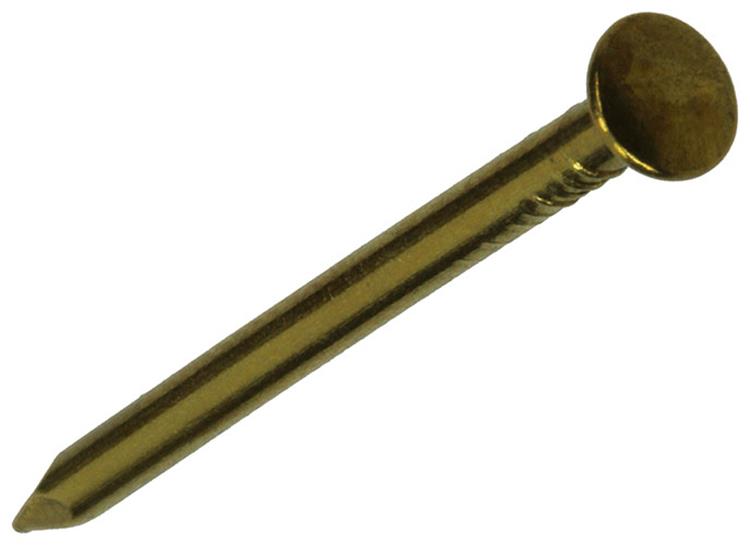 Mack 1017173 – Nagel konvexer Kopf Messing 20 gr 1,8 x 30 mm | 10 Stück