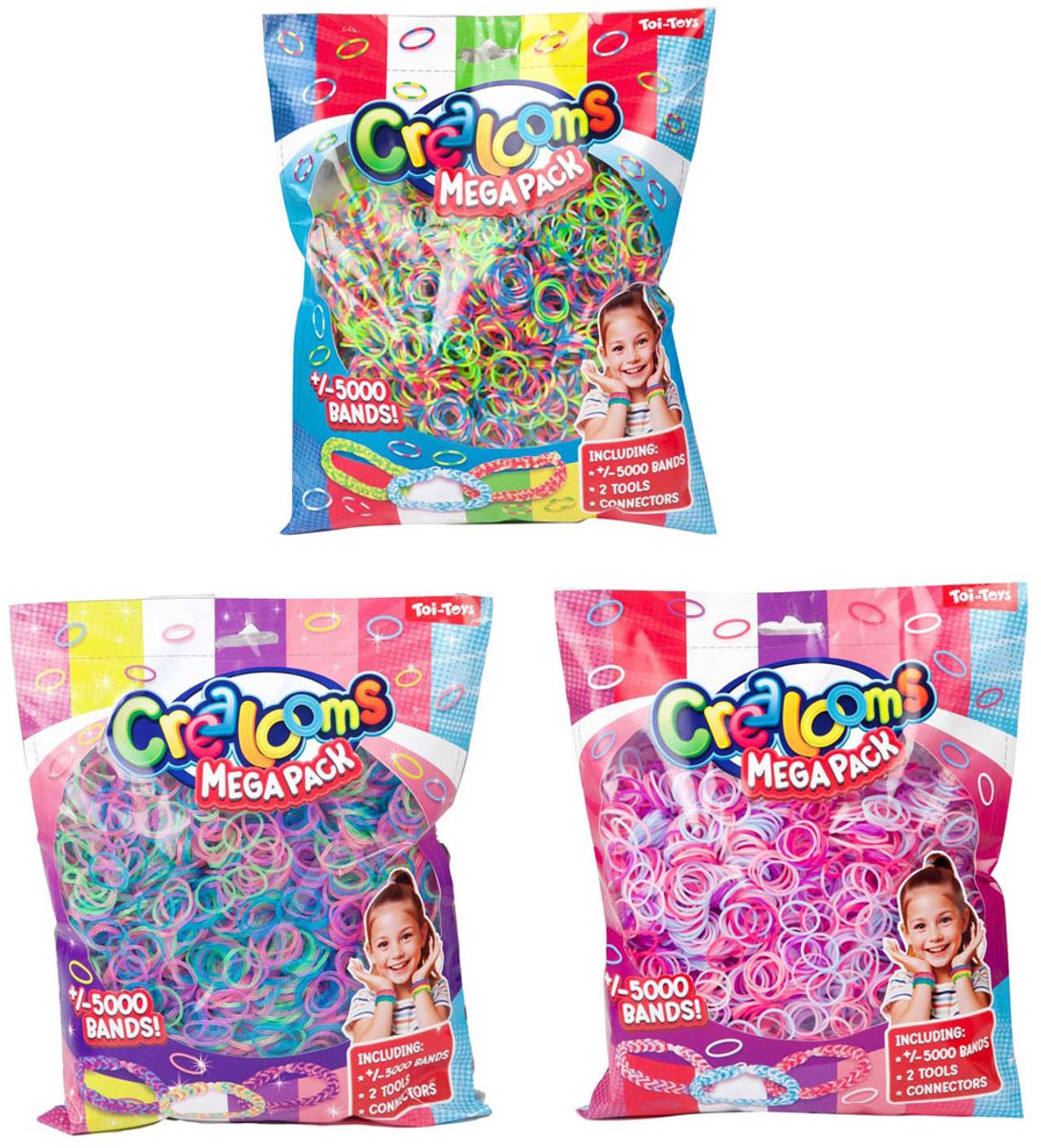Toi-toys lustiges Loomband-Set Mega, 5000 Teile.