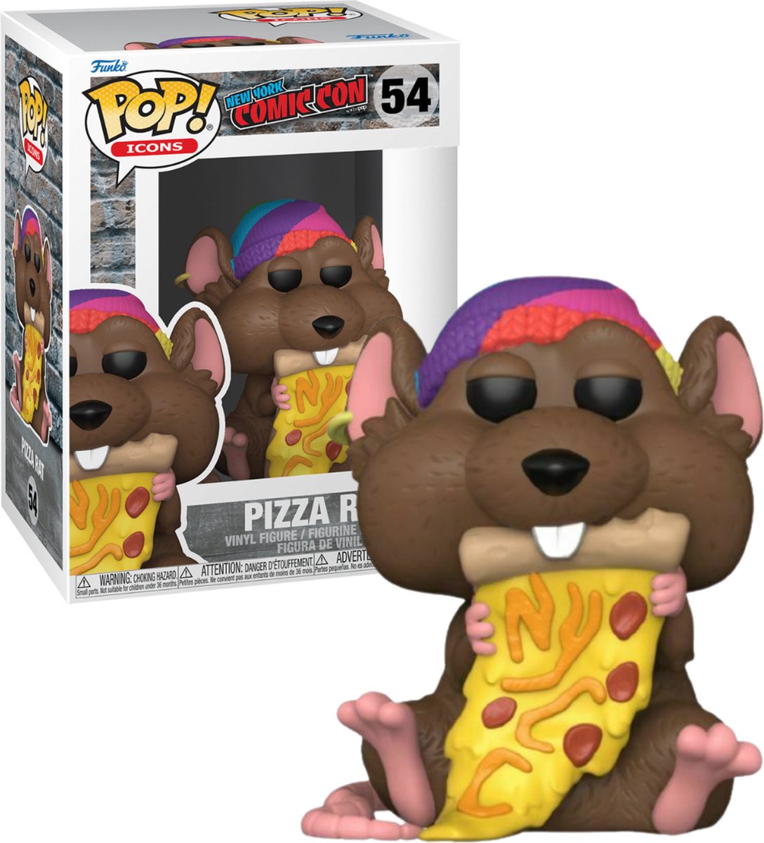 Funko-Pop! Symbole Comic Con New York Pizza Ratte