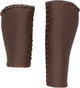 Dresco Fahrradgriffe Ergo-Leder 135 92 mm braun