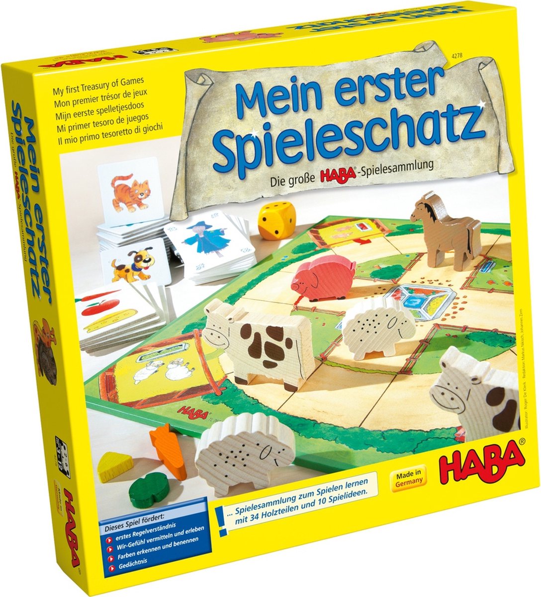 Haba Spielebox Spiele ab 3 Jahren 10 Spiele in 1 Box
