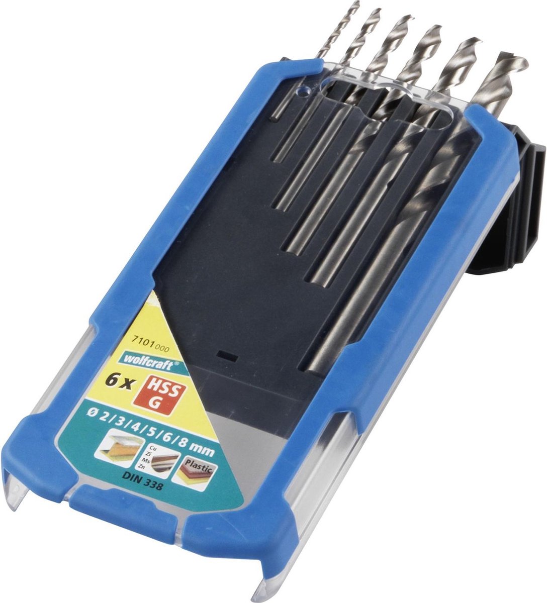 Wolfcraft - Metallbohrer-Set ø 2 bis 8 mm - 6-teilig - Metallbohrer-Set - 7101000