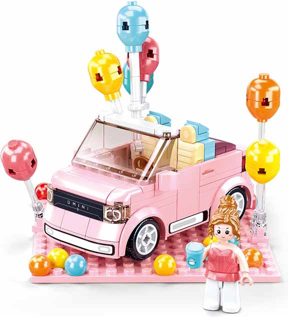 Sluban Qmini Pink Cabrio: 245 Stück (M38-B1086)