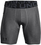 Under Armour UA HG Armour Shorts – Graue Herren-Sporthose – Carbon Heather – Schwarz