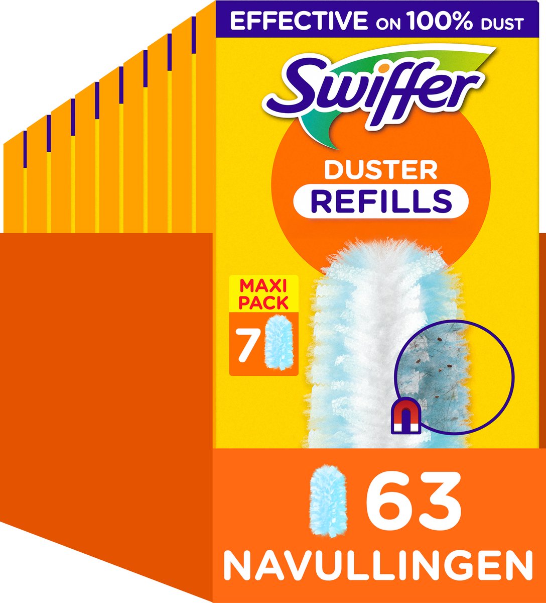 Swiffer Staubwedel-Nachfüllungen – Staubwedel – 9 x 7 = 63 Stück