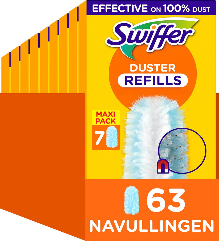 Swiffer Staubwedel-Nachfüllungen – Staubwedel – 9 x 7 = 63 Stück