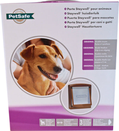 Petsafe Hundetür 755 – mittel – braun transparent