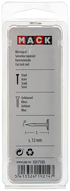 Mack 1017193 - Blocknagel Stahl gebläut 50 gr12 mm | 10 Stück