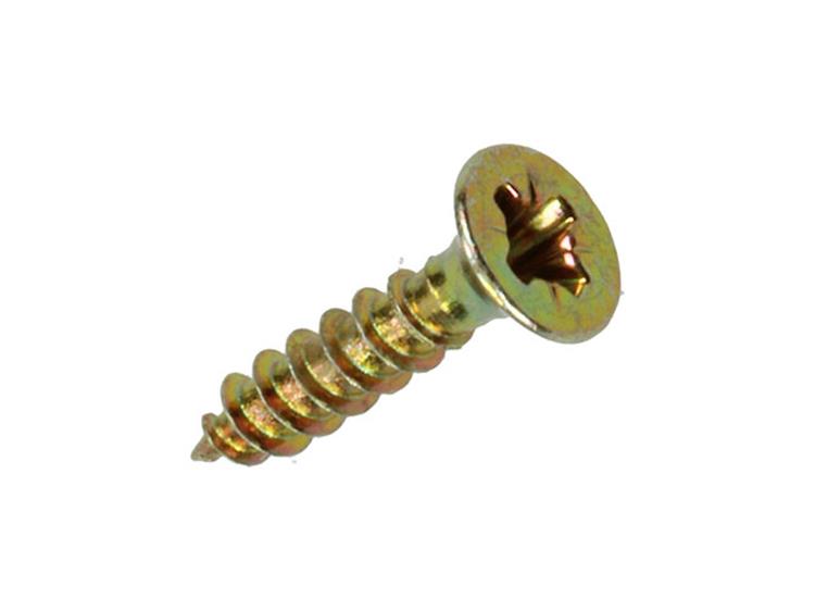 Mack 1017213 - Spanplattenschraube mit Kopf gelb plattiert 65 Stück 2,5 x 12 mm | 10 Stück