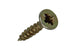 Mack 1017216 - Spanplattenschraube mit Kopf gelb plattiert 50 Stück 3,0 x 16 mm | 10 Stück