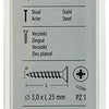 Mack 1017218 - Spanplattenschraube mit Kopf gelb 40 Stück 3,0 x 25 mm | 10 Stück