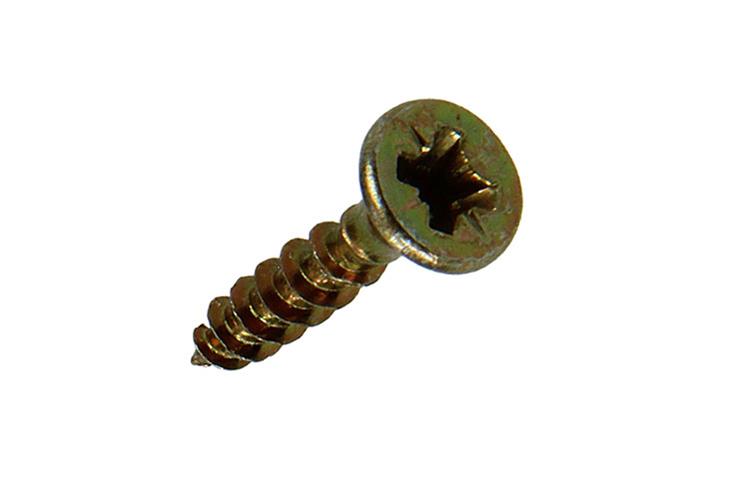 Mack 1017222 - Spanplattenschraube mit Kopf gelb plattiert 40 Stück 3,5 x 16 mm | 10 Stück