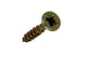 Mack 1017222 - Spanplattenschraube mit Kopf gelb plattiert 40 Stück 3,5 x 16 mm | 10 Stück