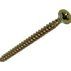 Mack 1017228 - Spanplattenschraube mit Kopf gelb plattiert 18 Stück 3,5 x 45 mm | 10 Stück