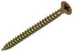 Mack 1017248 - Spanplattenschraube mit Kopf gelb plattiert 11 Stück 4,5 x 55 mm | 10 Stück