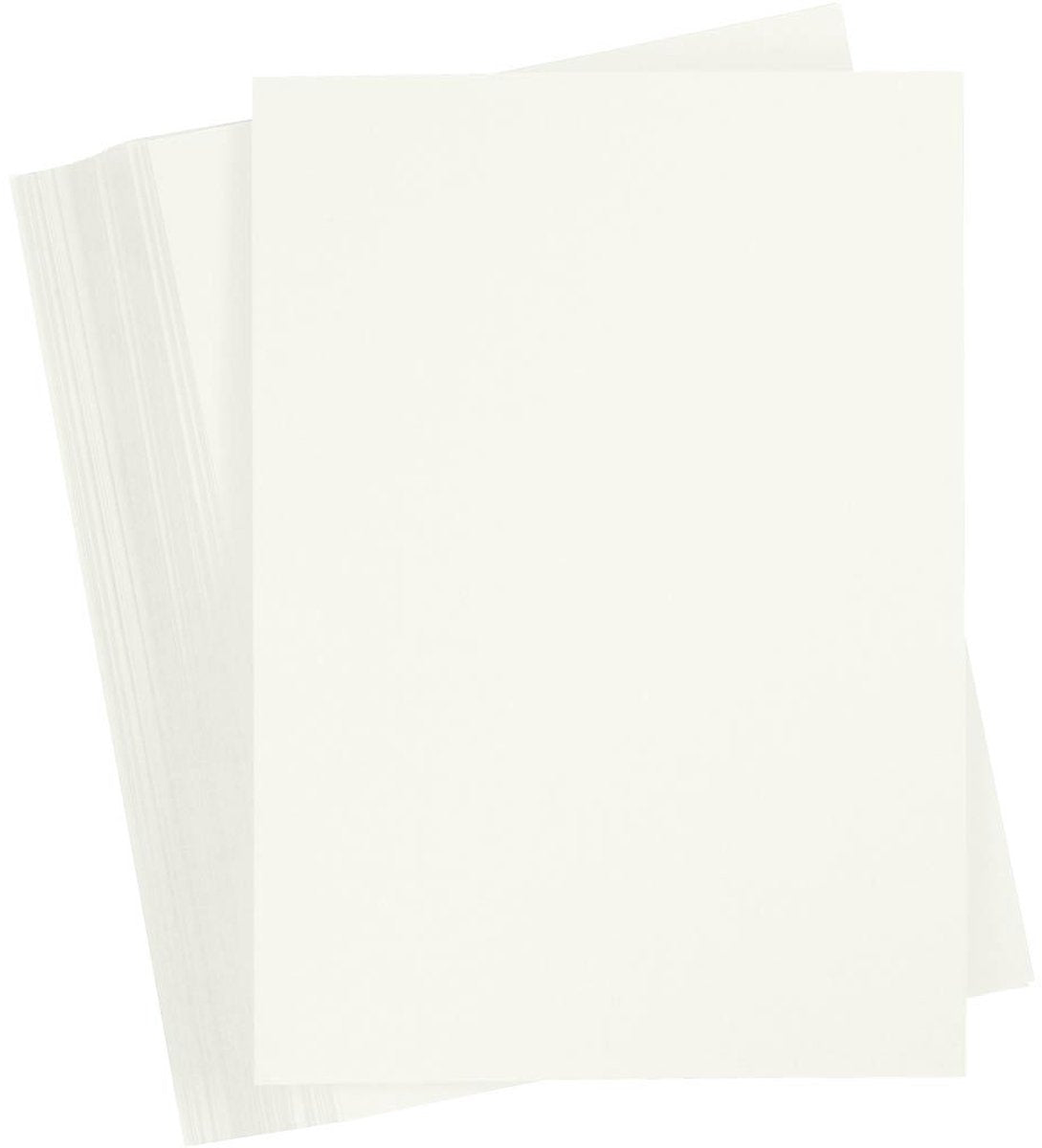 Creativ Company farbiger Karton, A6, Blatt 105 x 148 mm, 180 g, gebrochenes Weiß, 100 Blatt 1 Karton