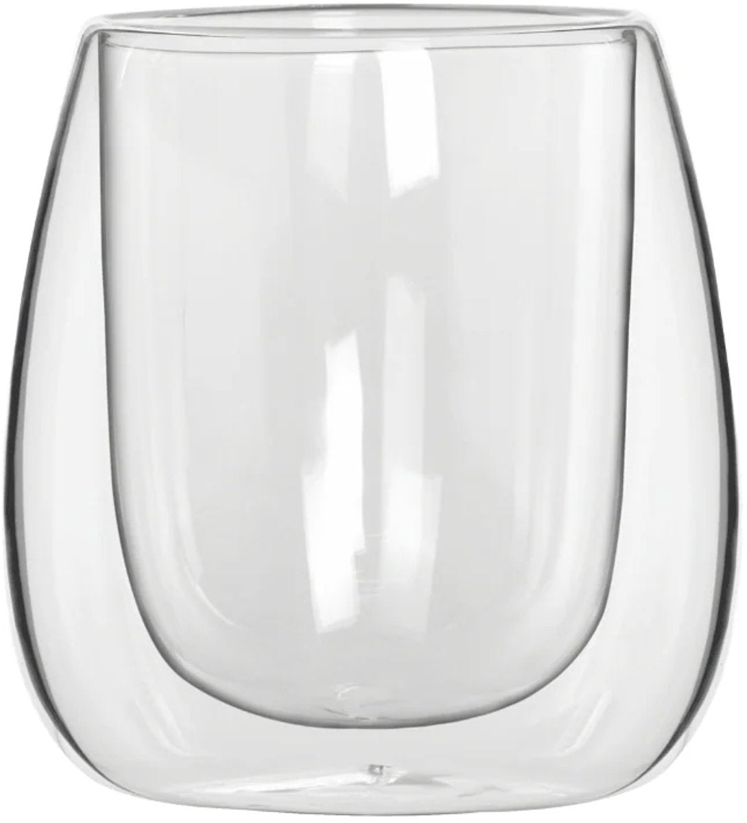 Bialetti Verona Set aus 2 doppelwandigen Gläsern – 80 ml – Kaffeeglas – Teeglas – Espressoglas