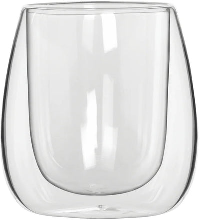 Bialetti Verona Set aus 2 doppelwandigen Gläsern – 80 ml – Kaffeeglas – Teeglas – Espressoglas