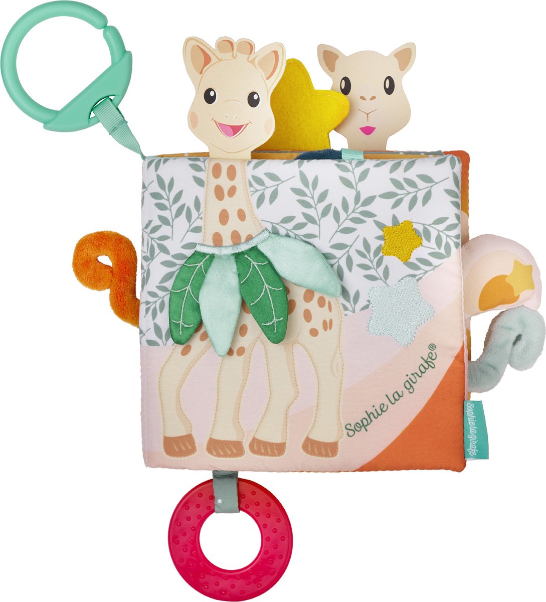 Entdeckungsbuch Sophie die Giraffe – Babybuch – Babybuch – Babyspielzeug – Mutterschaftsgeschenk – Babyparty-Geschenk – ab 3 Monaten – 26 x 25 x 4 cm