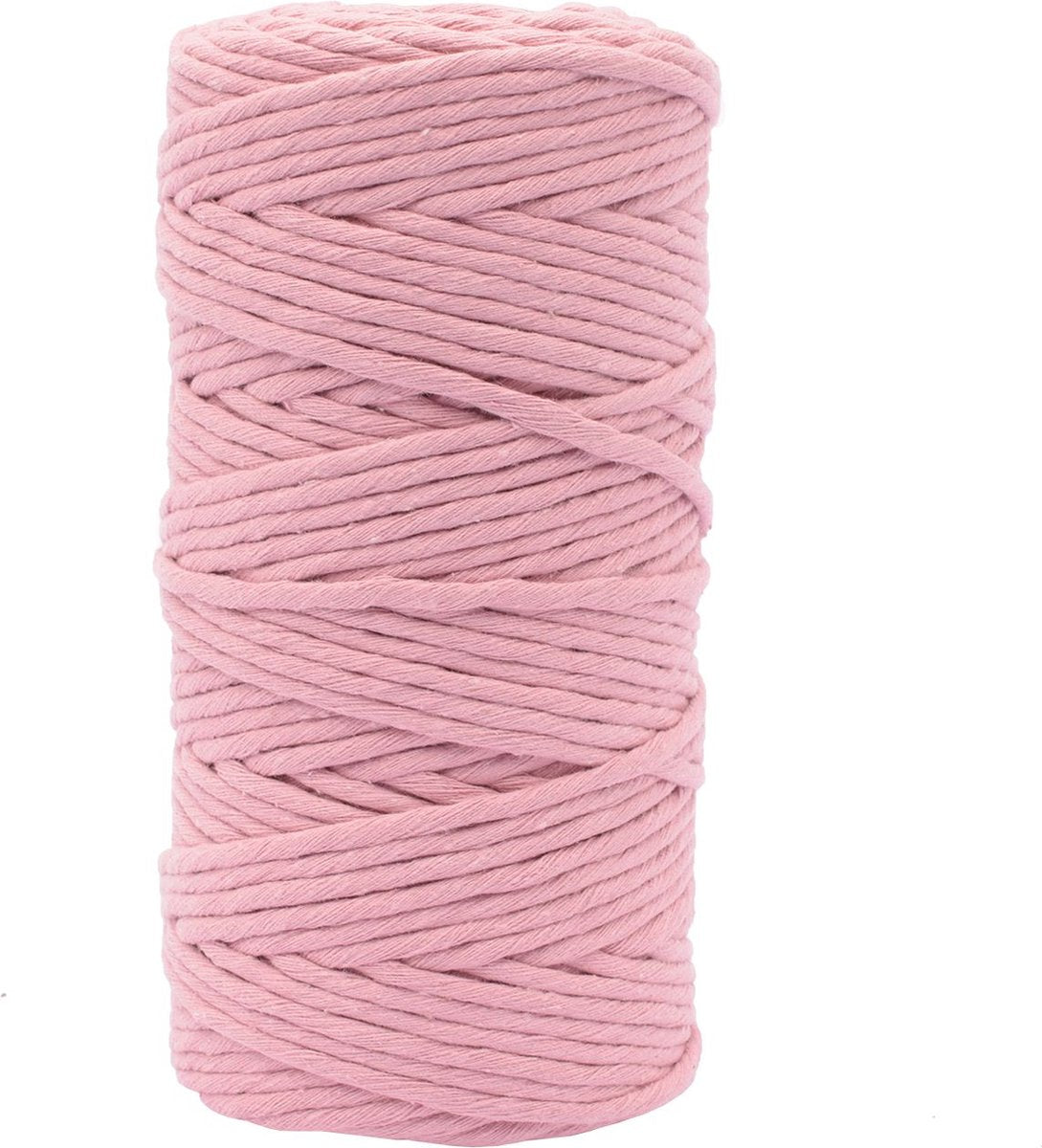 Vaessen creative • Makramee-Seil 3 mm x 100 m altrosa