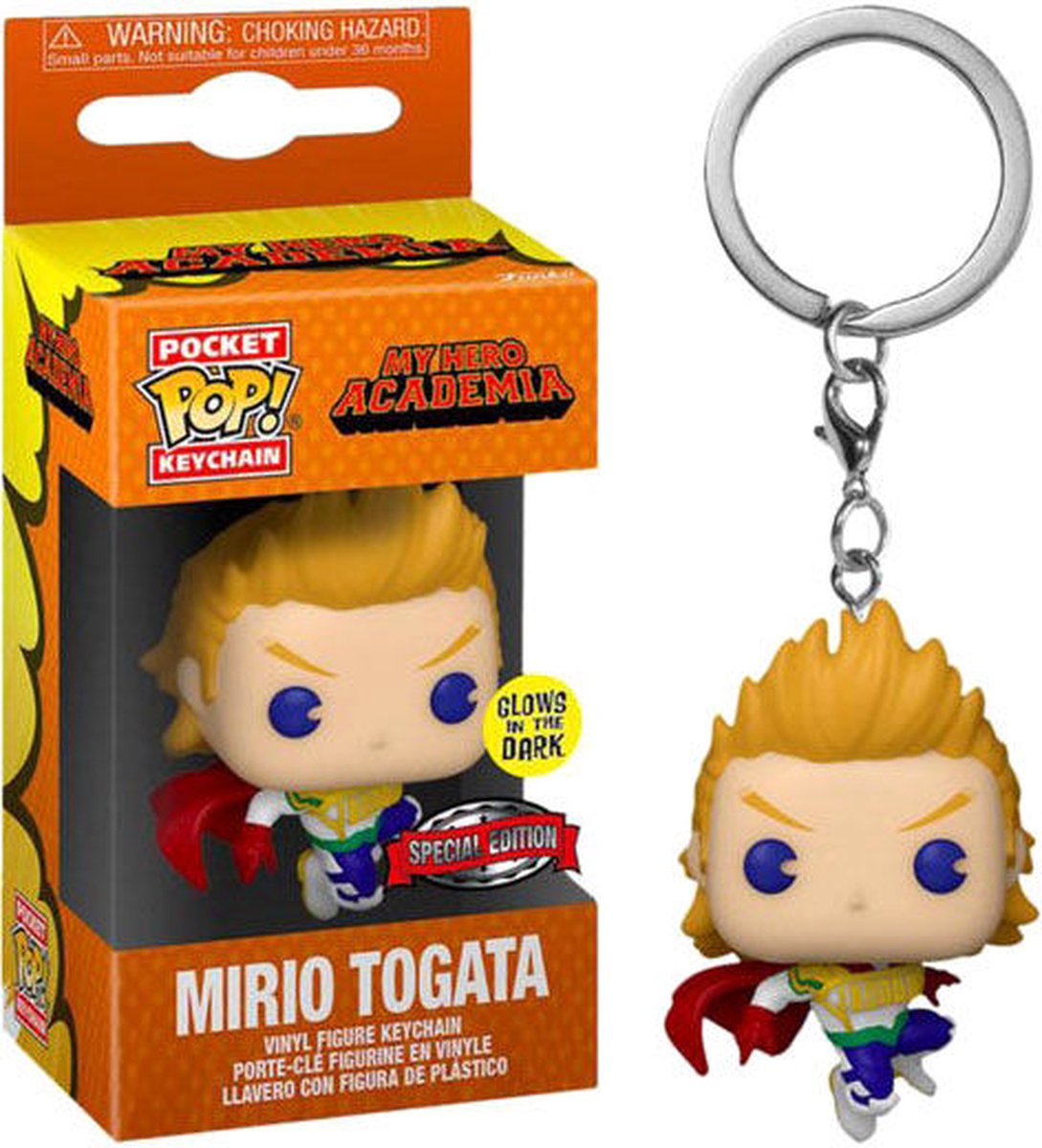 Funko-Pop! Schlüsselanhänger: My Hero Academia – Mirio Togata, exklusiv im Dunkeln leuchtend