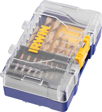 Irwin HSS-Metallbohrer 135° Titan, 15-teiliges Set: 1,5 bis 10,0 mm