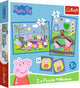 Trefl Peppa Pig-Spiel – 2-in-1-Memo- und Puzzlespiel für Kinder.