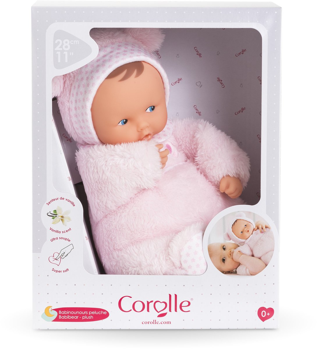 Corolle mon doudou Plüsch-Babybär-Babypuppe – 28 cm