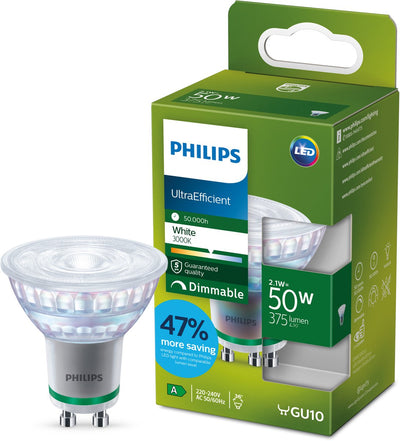 Philips LED Ultraeffiziente LED-Lampe von Philips – matt – 100 W – E27-Fassung – dimmbares warmweißes Licht – Energielabel a
