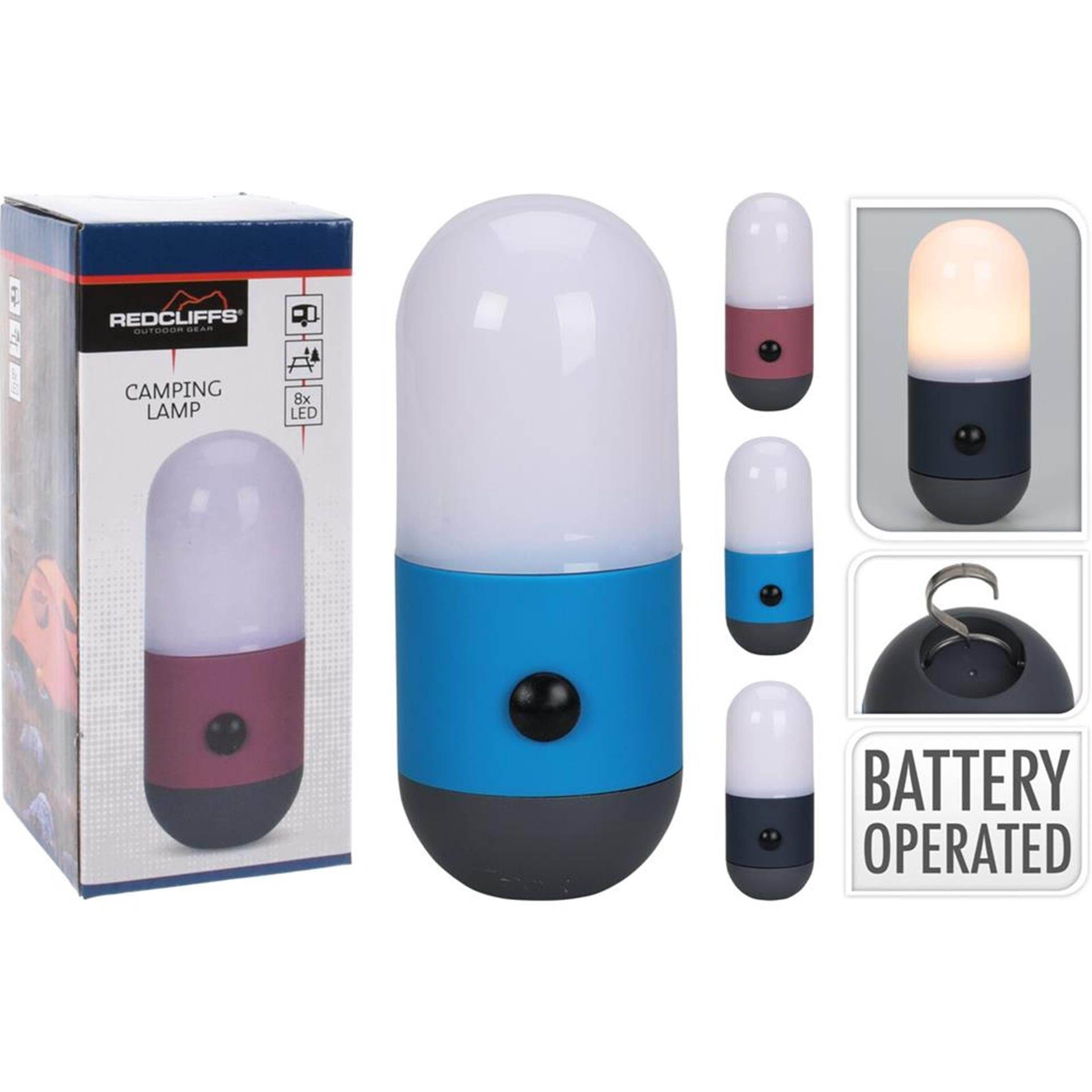 Redcliffs Camping LED-Lampe Pille 6x6x14cm