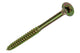 Mack 1017265 – Spanplattenschraube mit Kopf gelb beschichtet. 5 Stück 6,0 x 80 mm | 5 Stück