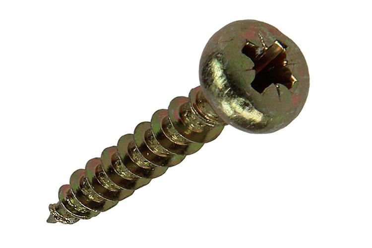 Mack 1017279 - Spanplattenschraube Zylinderkopf gelb plattiert 15 Stück 5,0 x 30 mm | 10 Stück