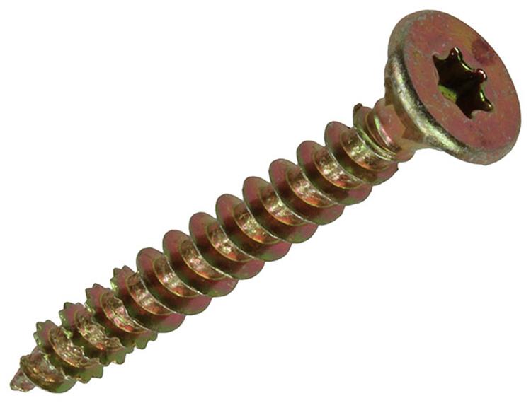 Mack 1017304 - spainplschr.vzkop-selfb. gelb plattiert 16 Stück 4,5 x 35 mm | 10 Stück