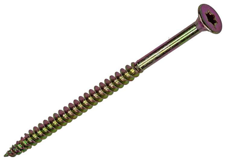 Mack 1017310 - spanienplschr.vzkop-selbstmontage gelb plattiert 8 Stück 4,5 x 80 mm | 5 Stück