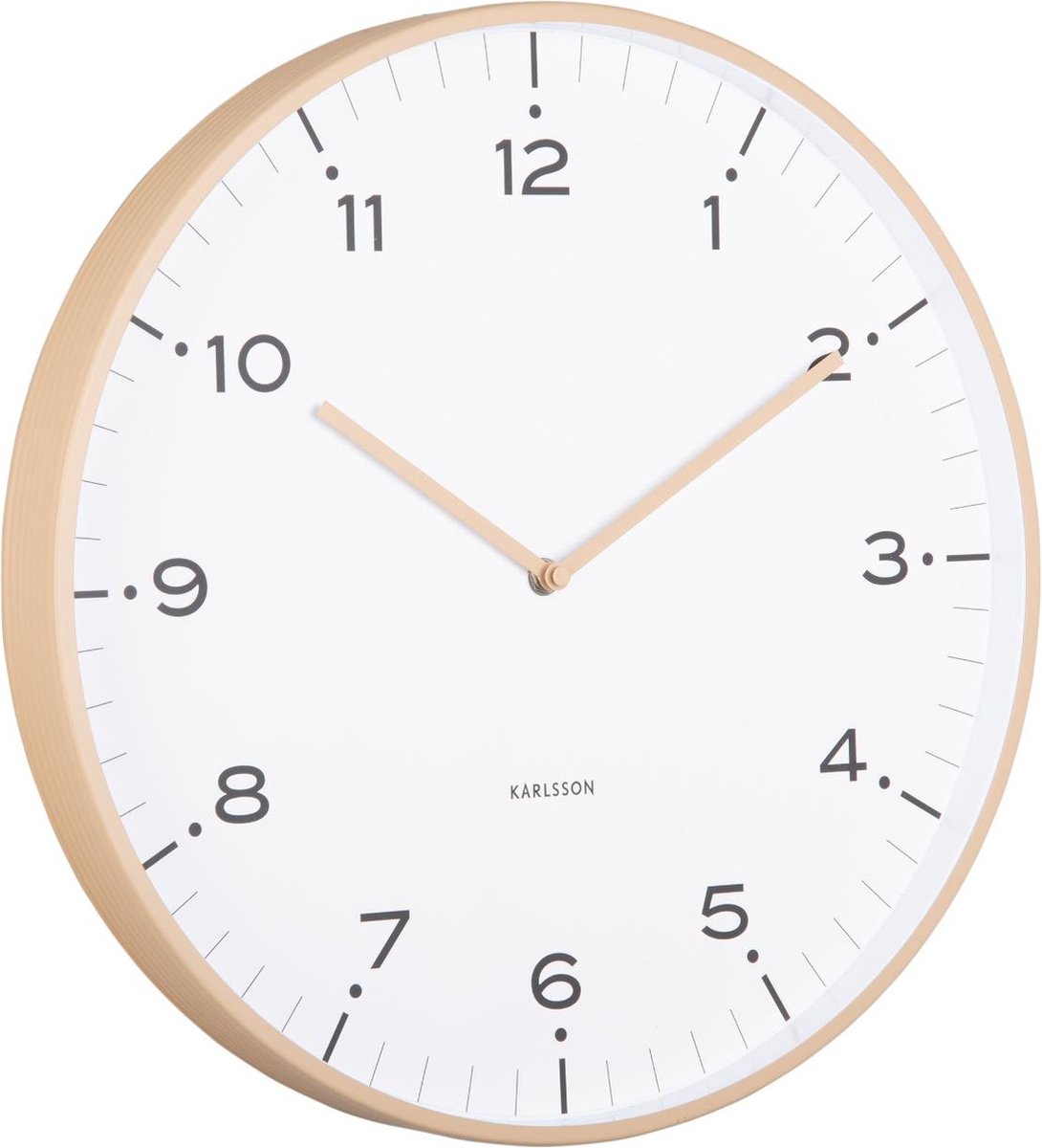 Karlsson Wanduhr Zirkusringe - Braun - ø40cm - Wanduhr skandinavisch