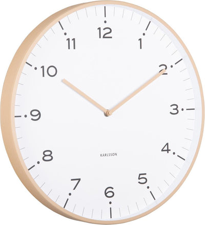 Karlsson Wanduhr Zirkusringe - Braun - ø40cm - Wanduhr skandinavisch